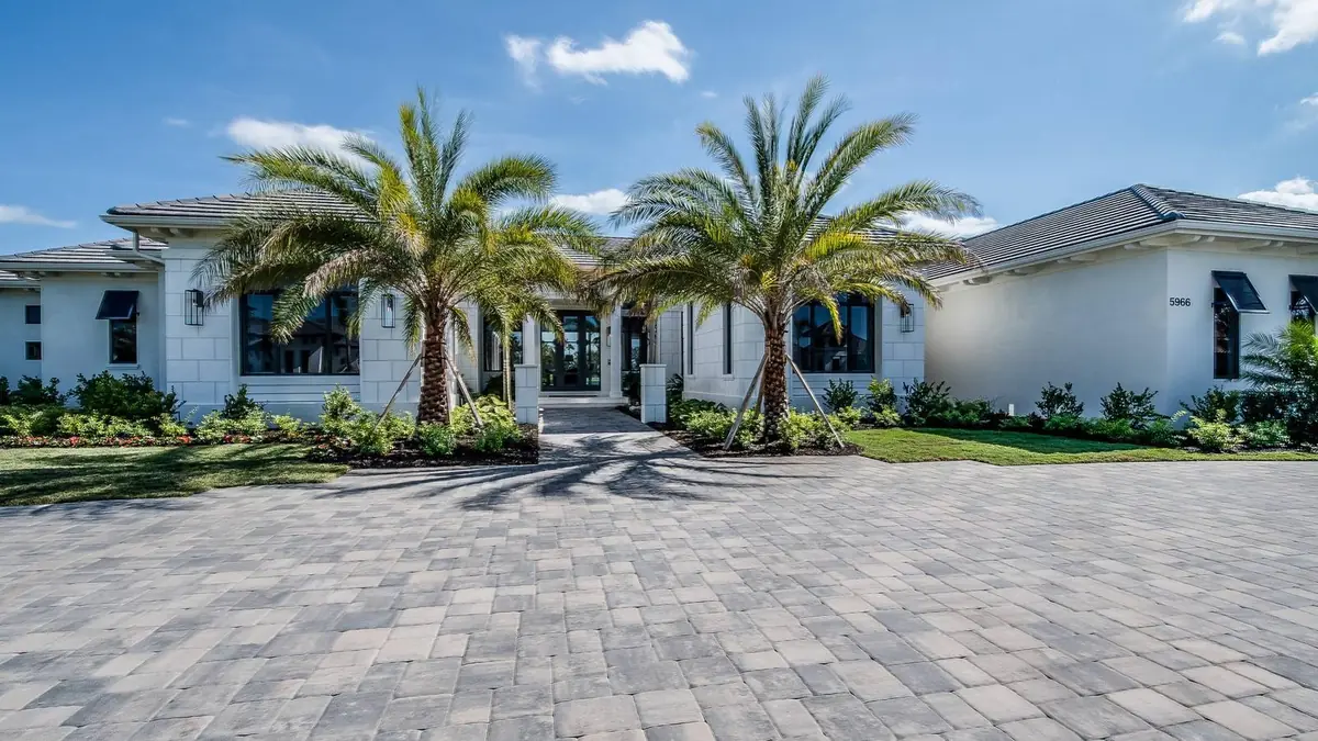 Family moving into a new Florida home